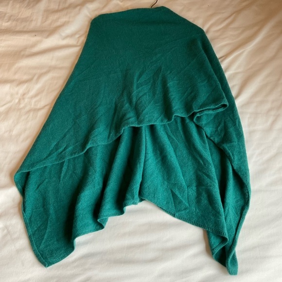 Cozee Cashmere 100% cashmere Emerald Green Shaw - Picture 1 of 4